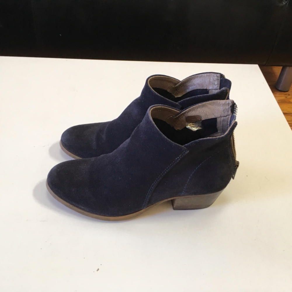 H by Hudson Navy Suede boots